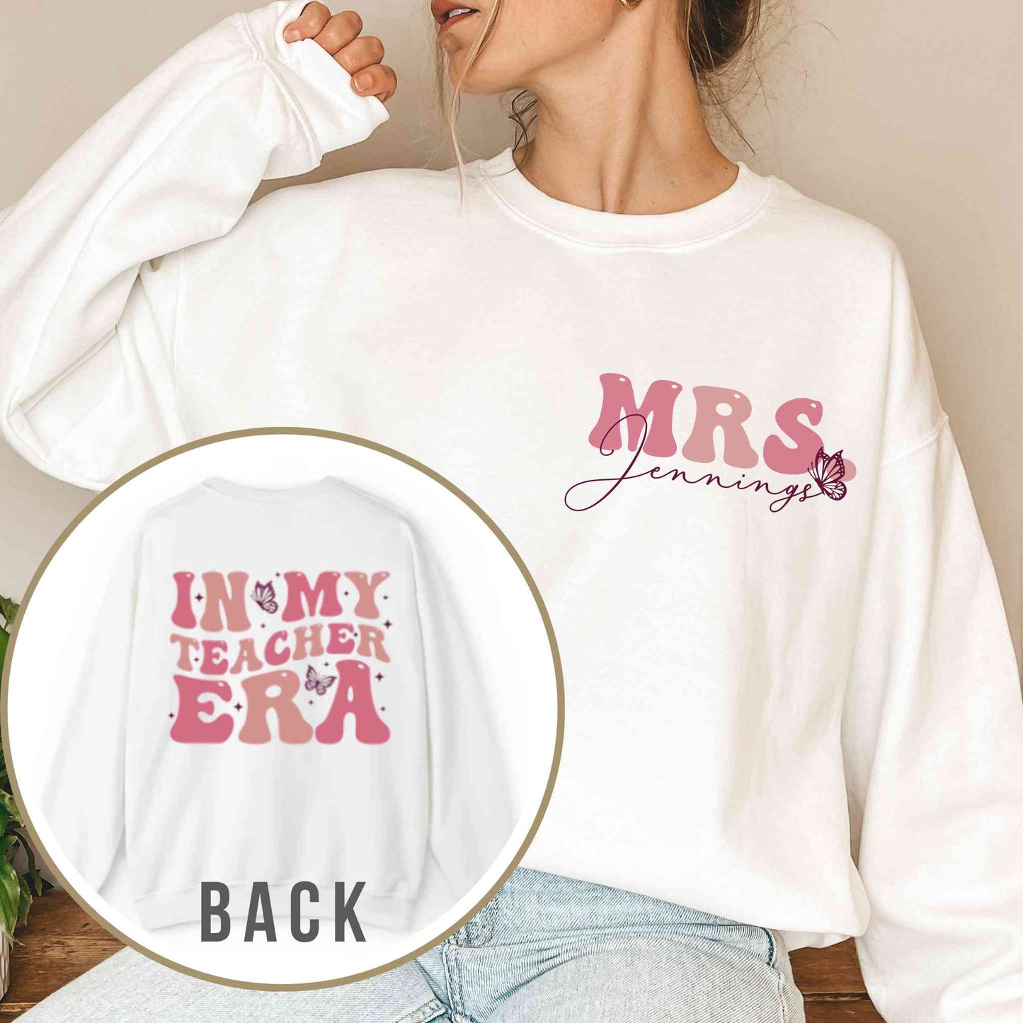 In My Teacher Era Personalized Swiftie Sweatshirt
