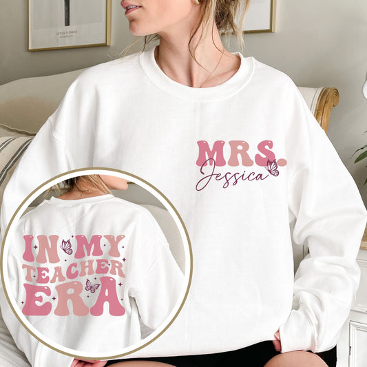 In My Teacher Era Personalized Swiftie Sweatshirt