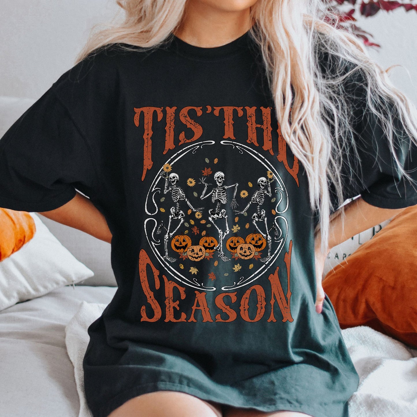 Tis The Season Halloween Comfort Colors Graphic T-shirt