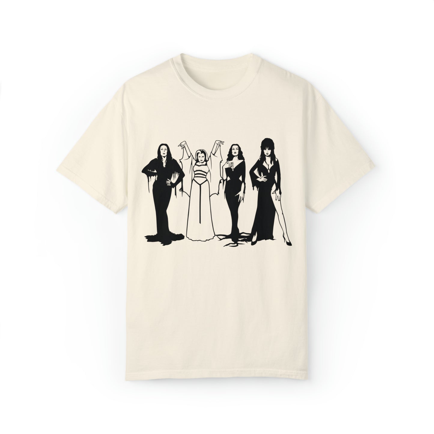 Horror Vixens Morticia Addams, Elvira, Lily Munster, Comfort Colors T-Shirt