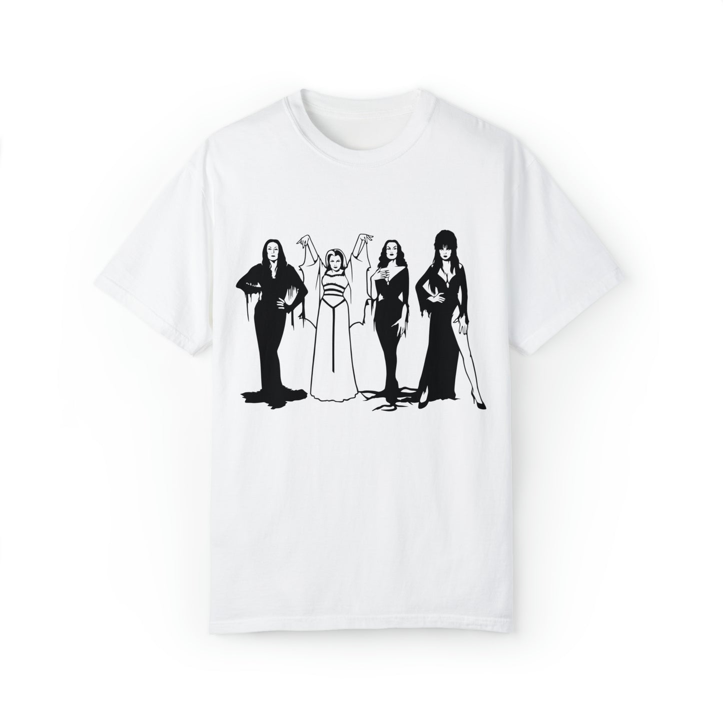 Horror Vixens Morticia Addams, Elvira, Lily Munster, Comfort Colors T-Shirt
