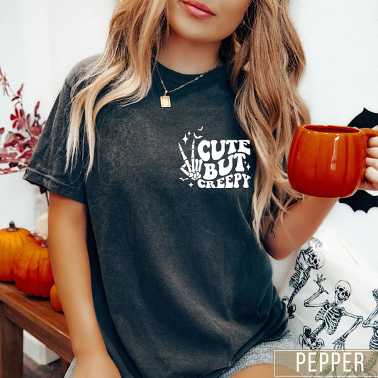 Cute But Creepy Halloween Comfort Colors T-Shirt