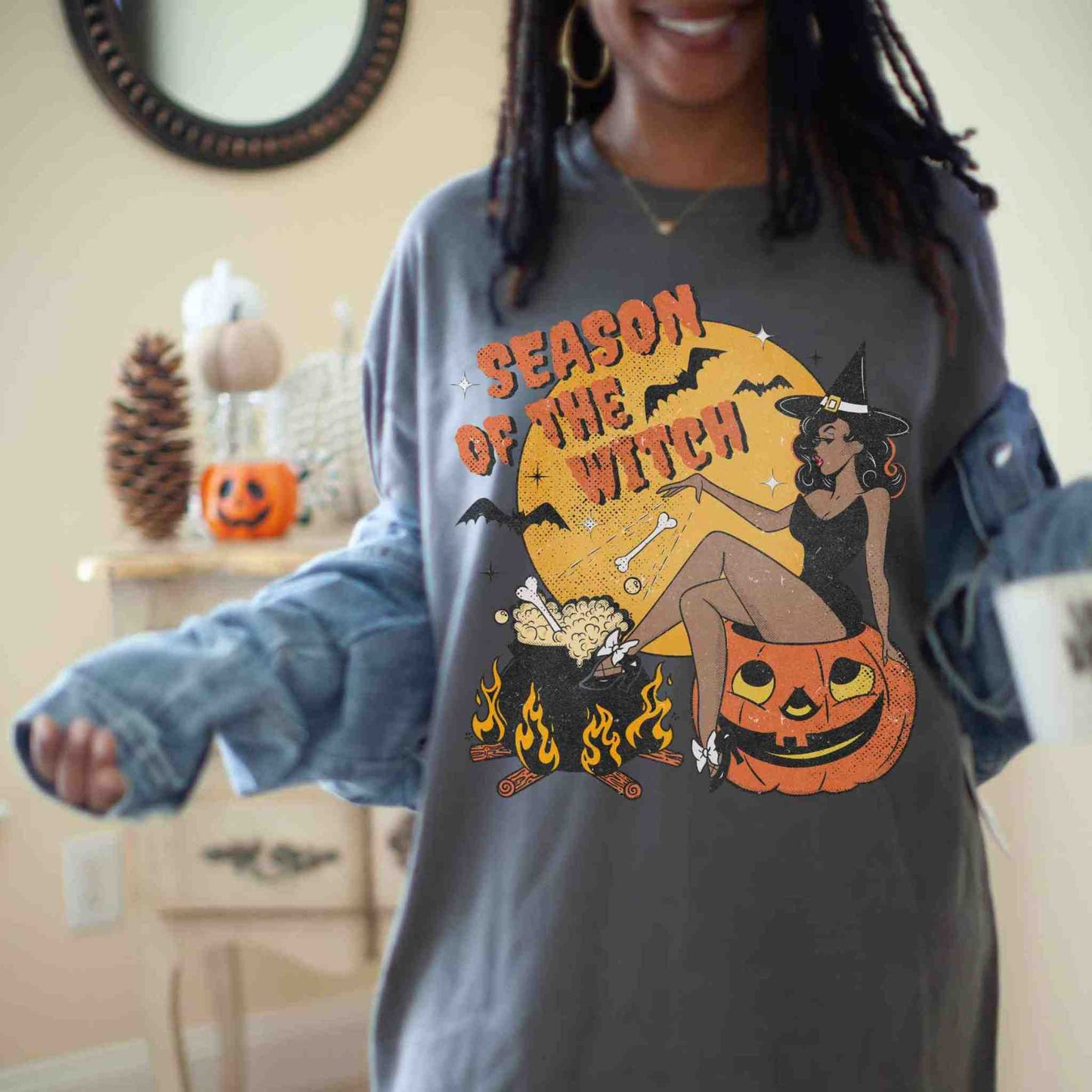 Season of the Witch Comfort Colors Halloween T-Shirt