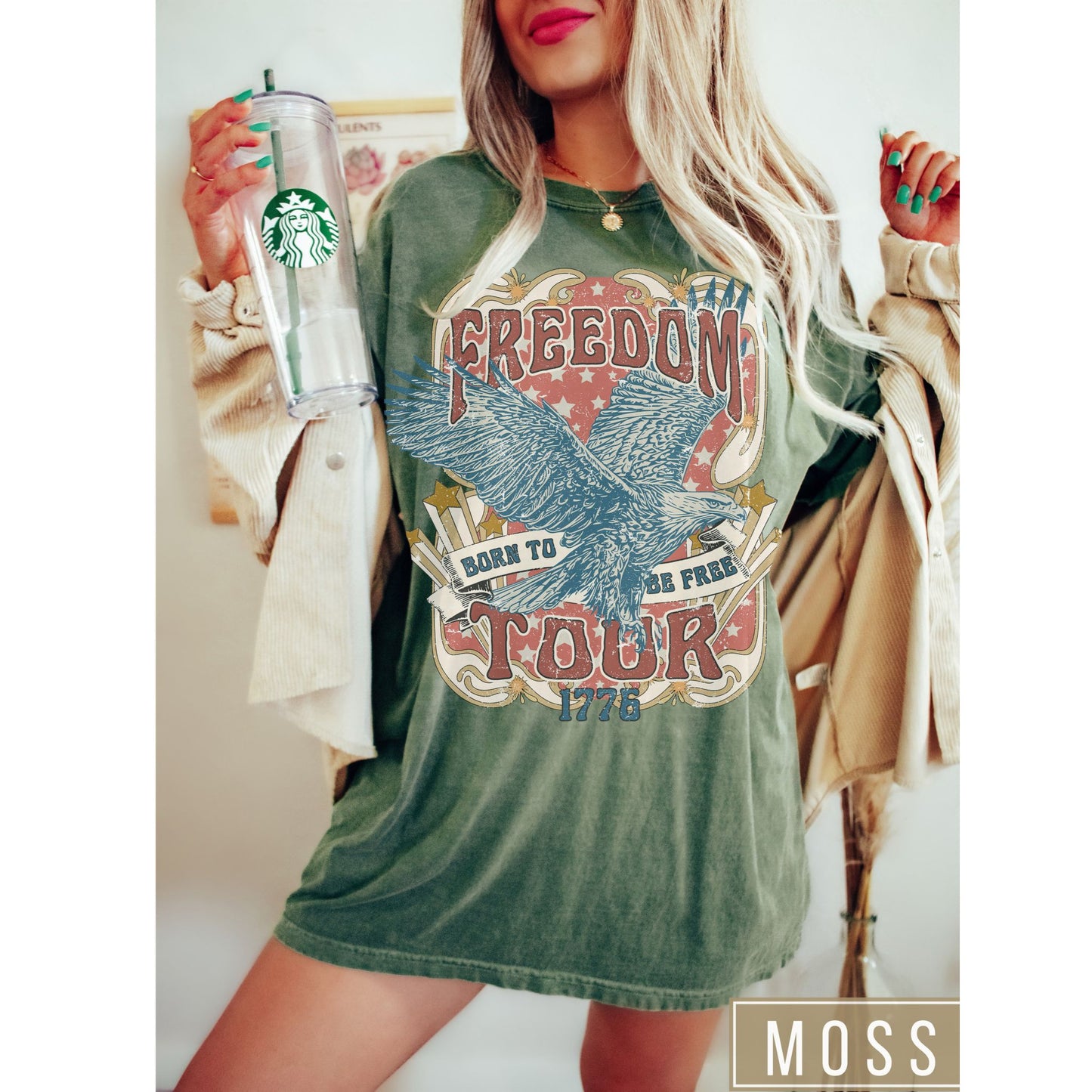 Freedom Tour Americana Comfort Colors Graphic T-Shirt