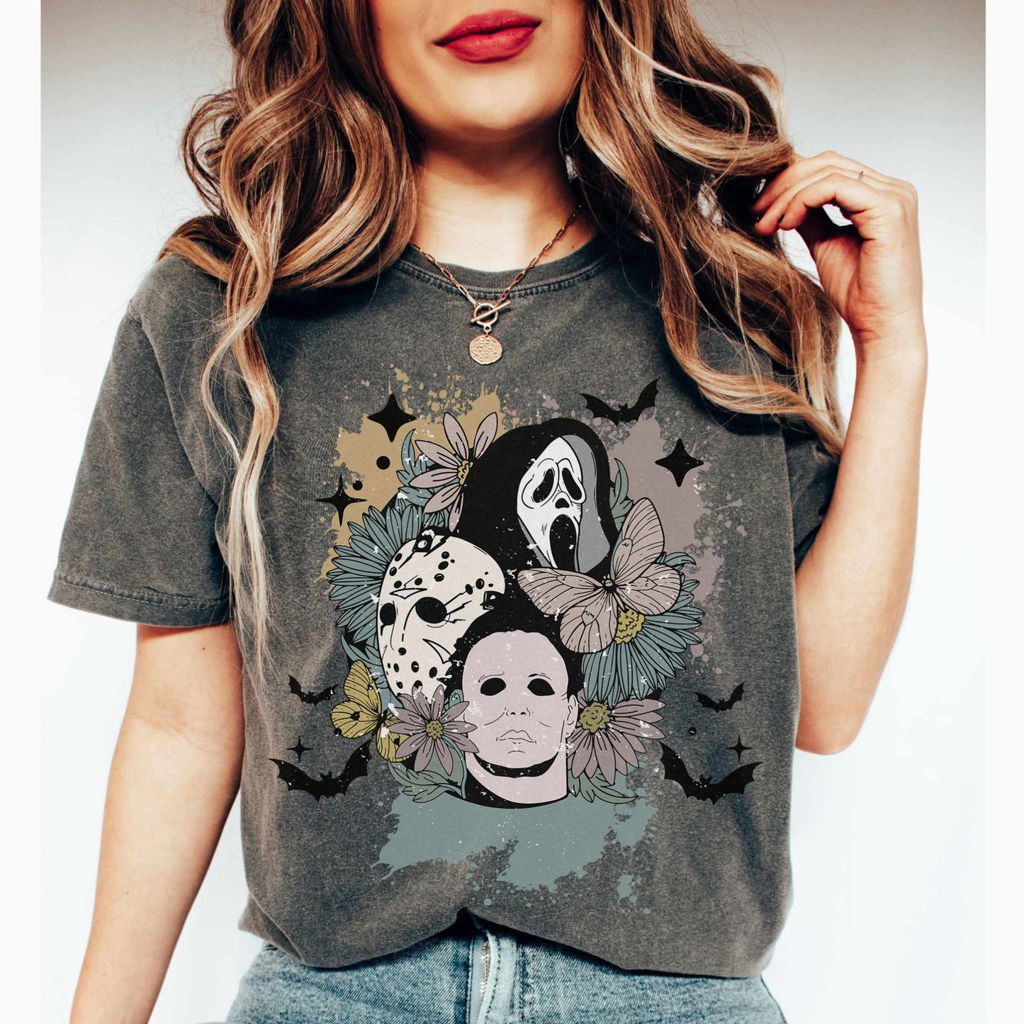 Jason Voorhees Graphic T-Shirt in Pepper