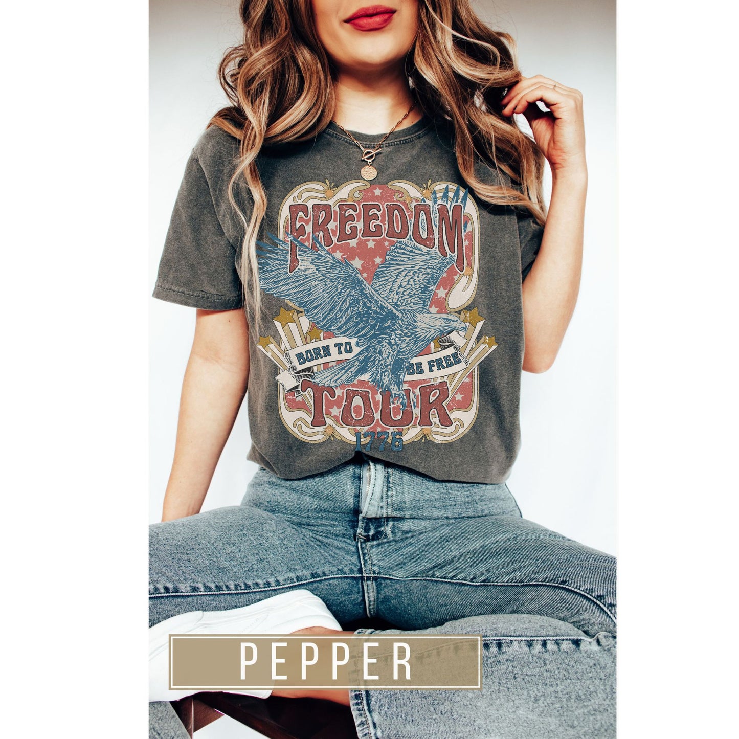 Freedom Tour Americana Comfort Colors Graphic T-Shirt