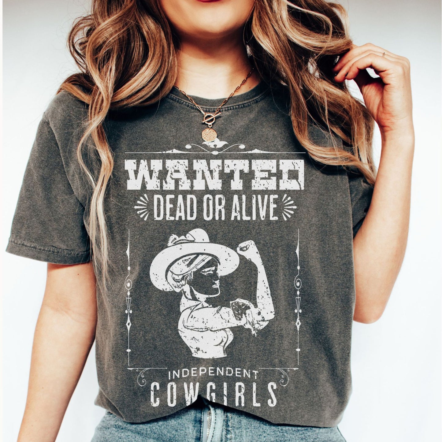 Wanted Dead Or Alive Western Comfort Colors Graphic T-Shirt