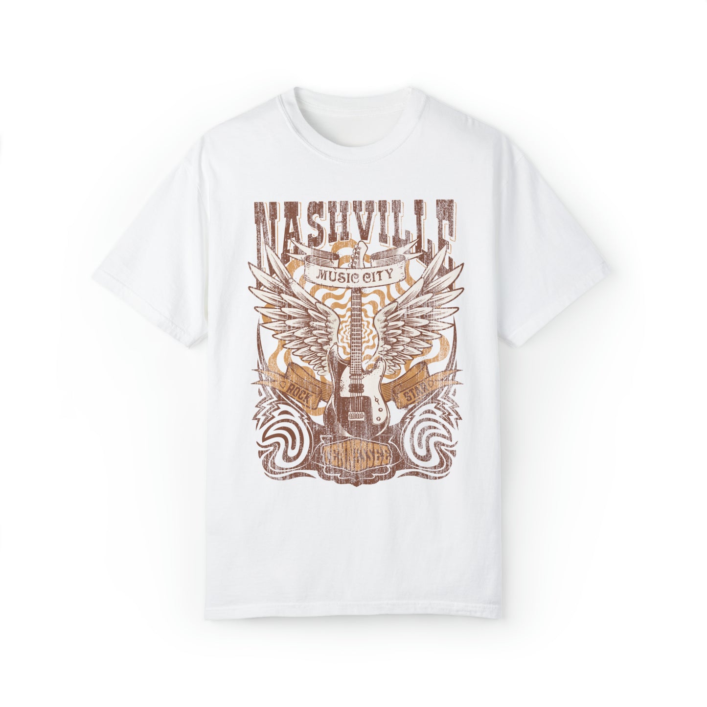 Nashville Music City Concert Comfort Colors Graphic T-Shirt