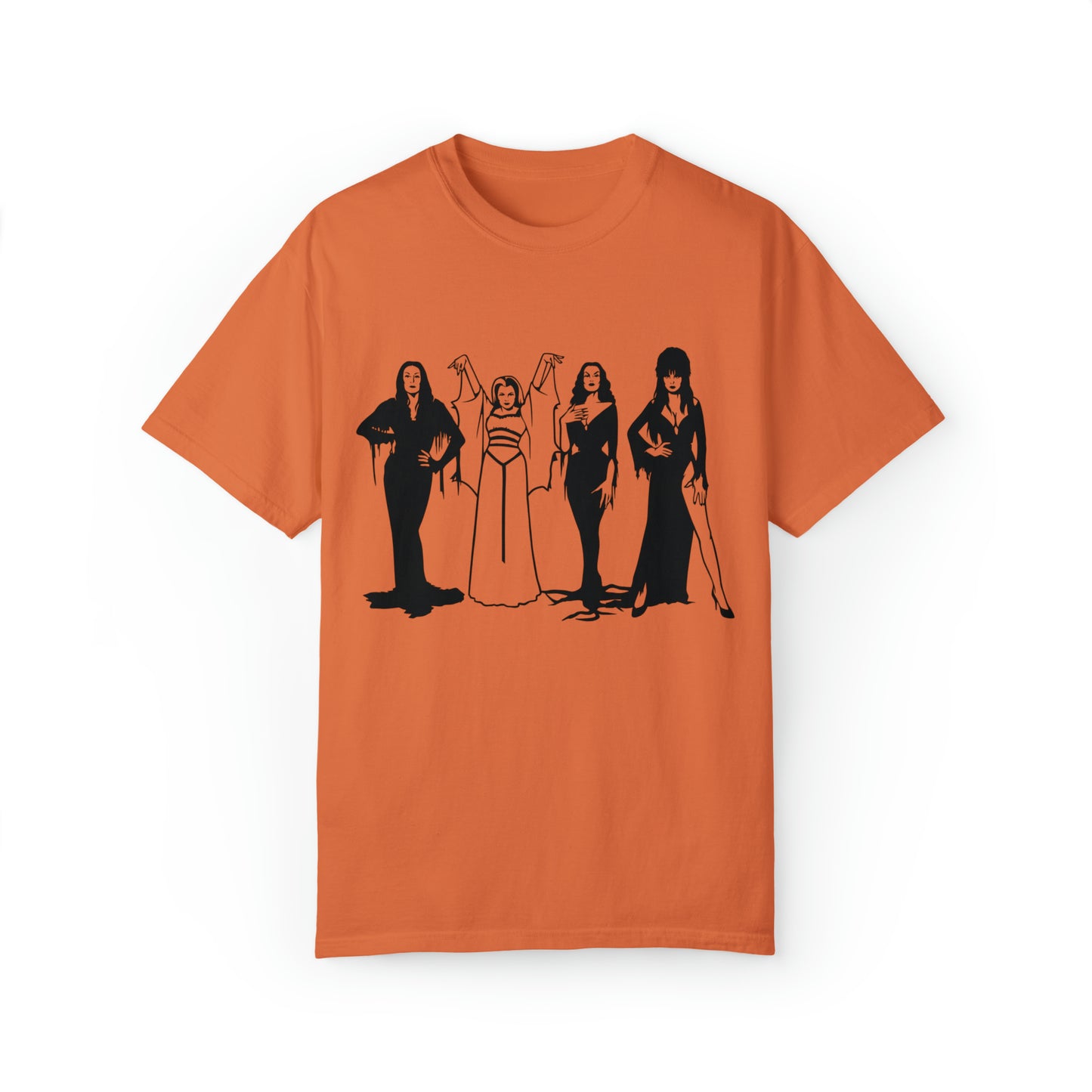 Horror Vixens Morticia Addams, Elvira, Lily Munster, Comfort Colors T-Shirt