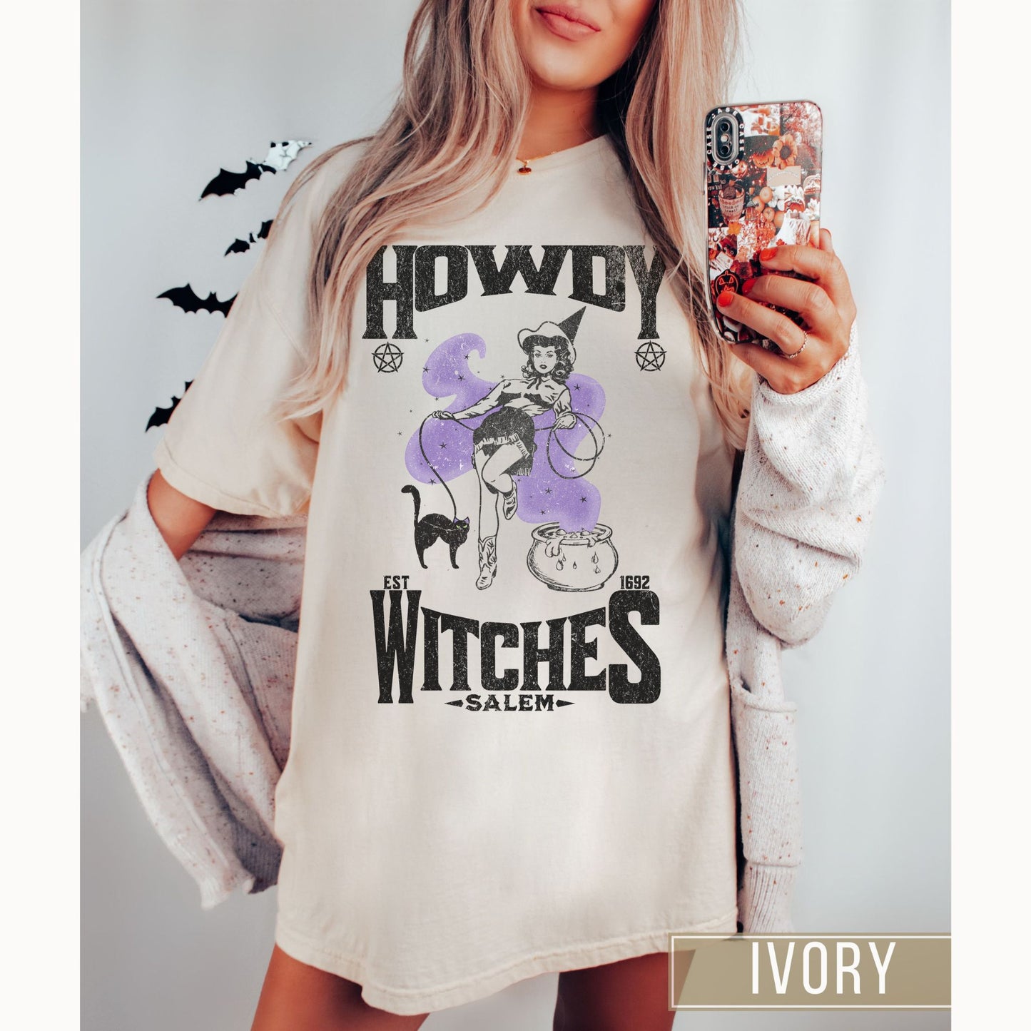 Howdy Witches Halloween Comfort Colors Graphic T-shirt