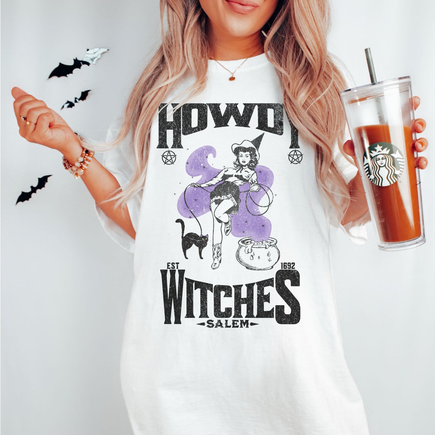 Howdy Witches Halloween Comfort Colors Graphic T-shirt