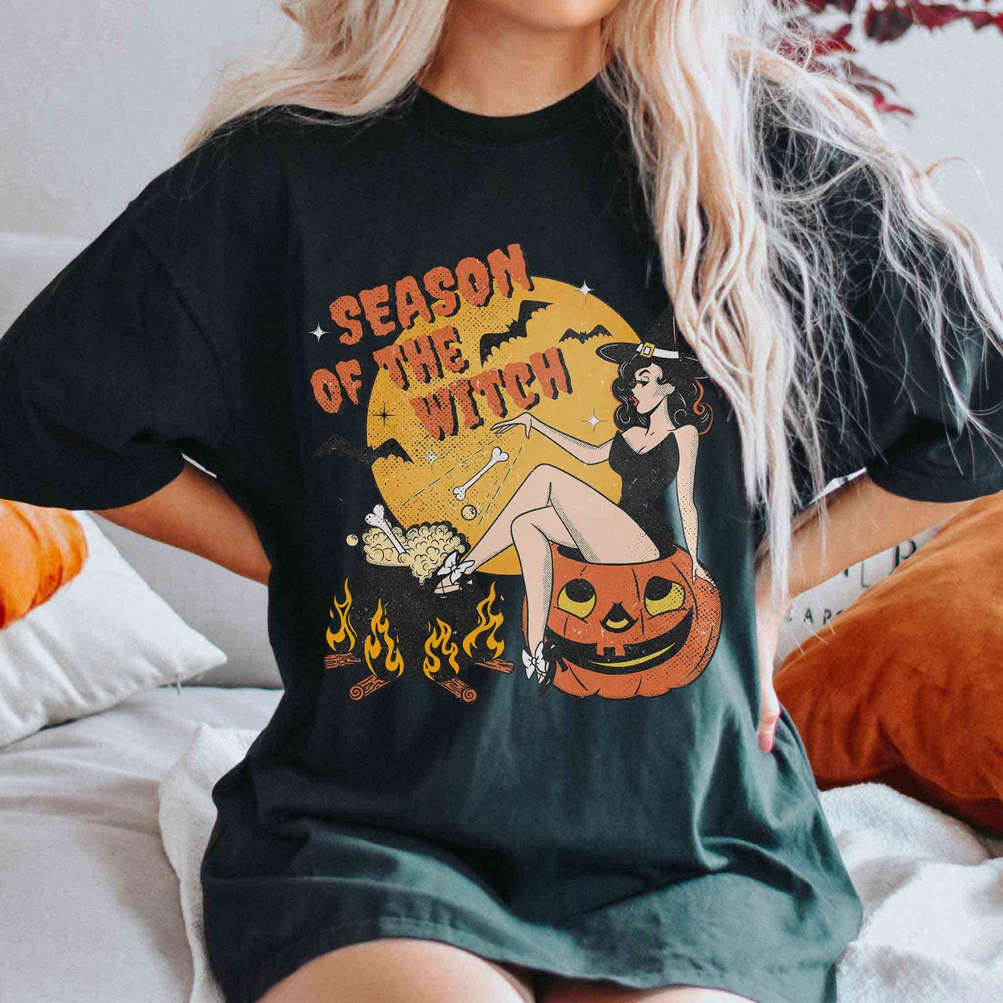 Season of the Witch Comfort Colors Halloween T-Shirt