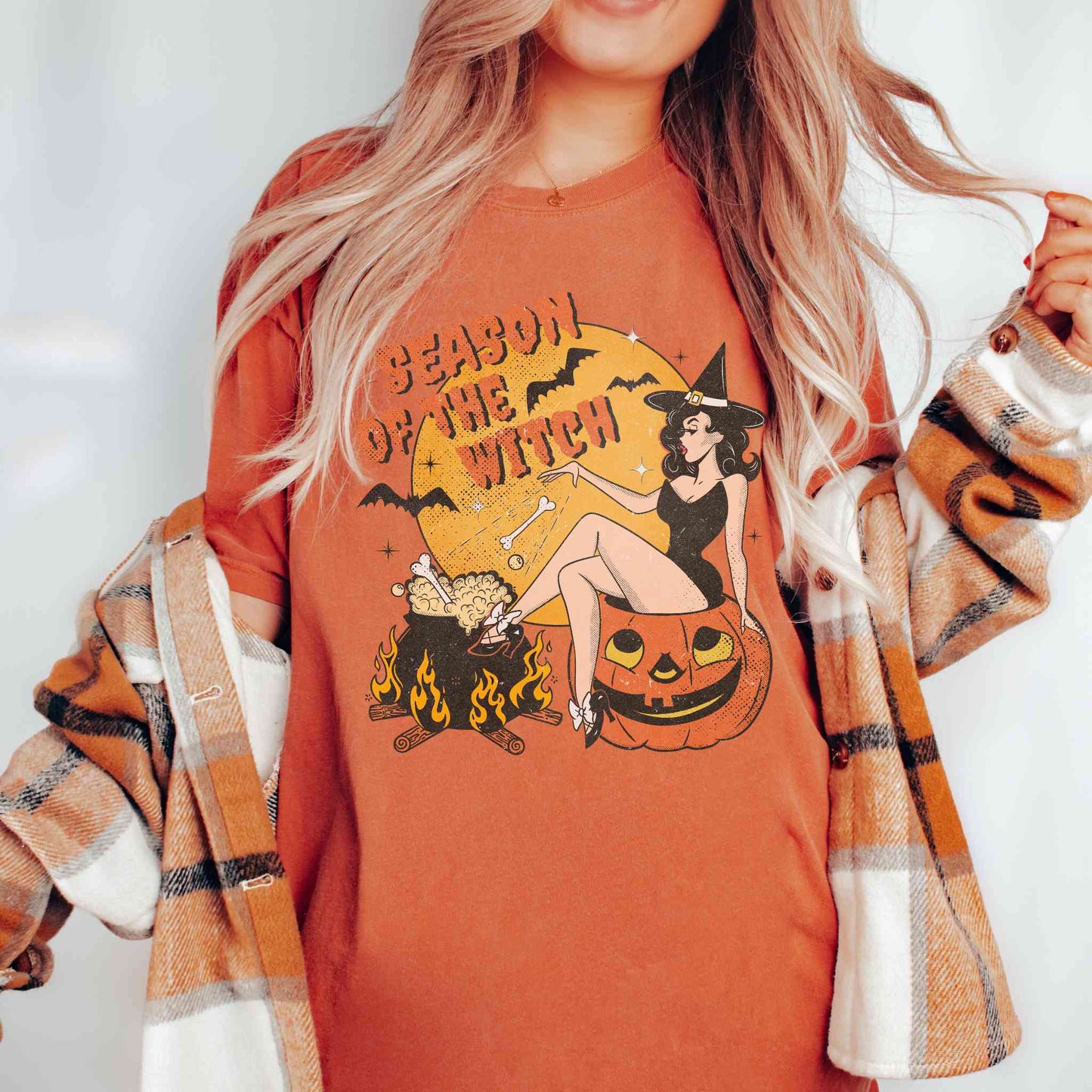 Season of the Witch Comfort Colors Halloween T-Shirt