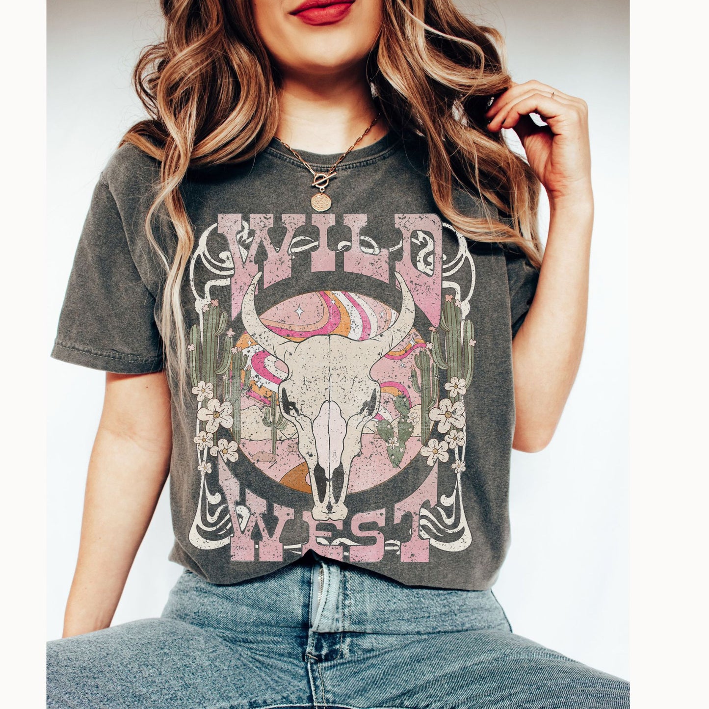 Wild West Western Comfort Colors Graphic T-Shirt