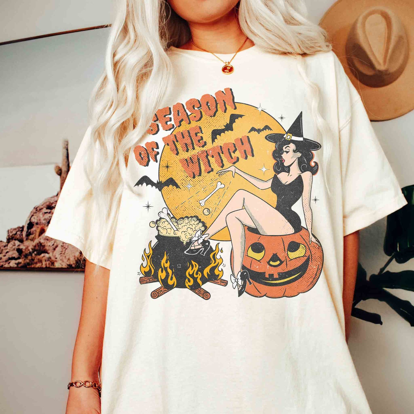 Season of the Witch Comfort Colors Halloween T-Shirt