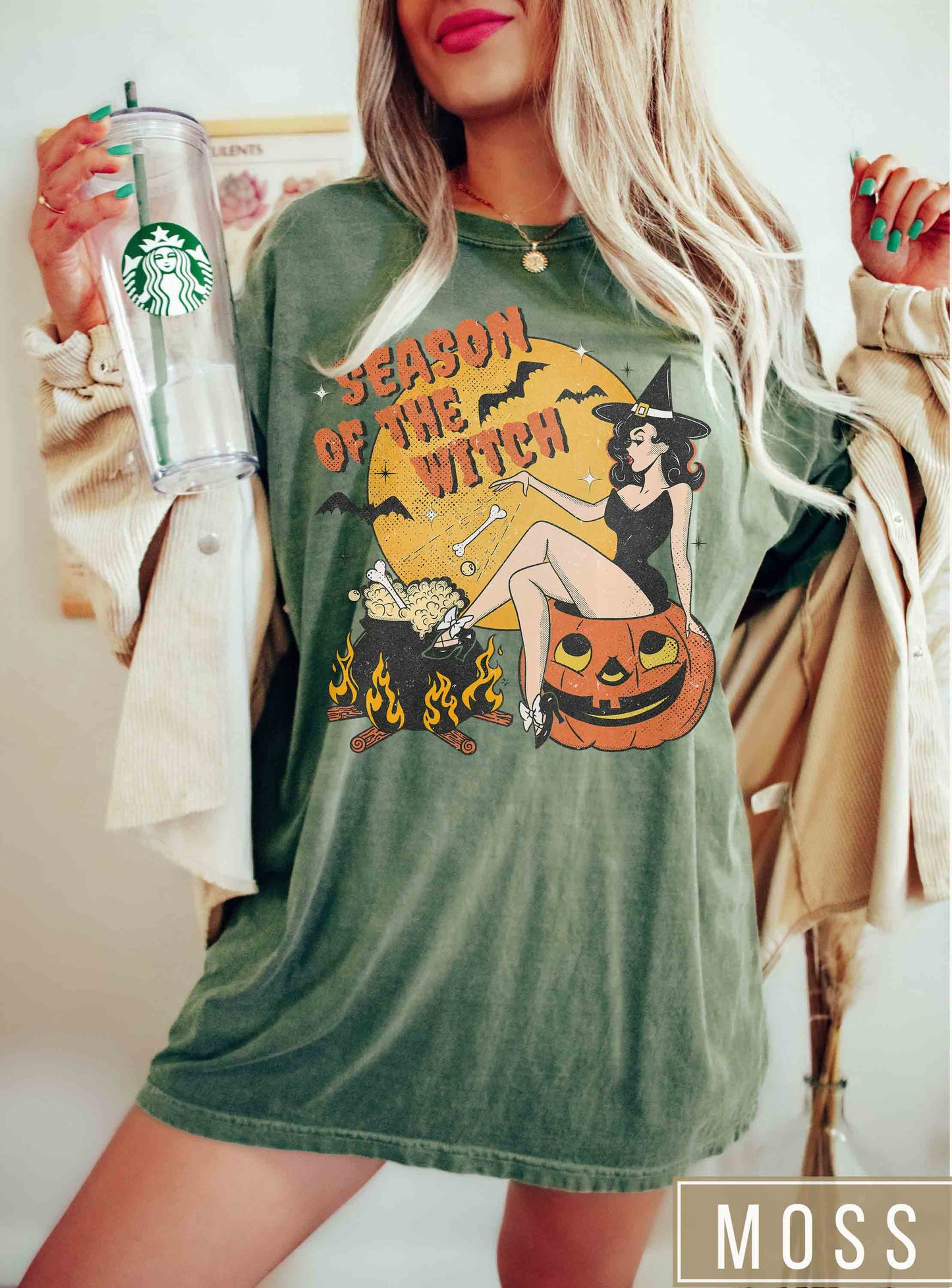 Season of the Witch Comfort Colors Halloween T-Shirt