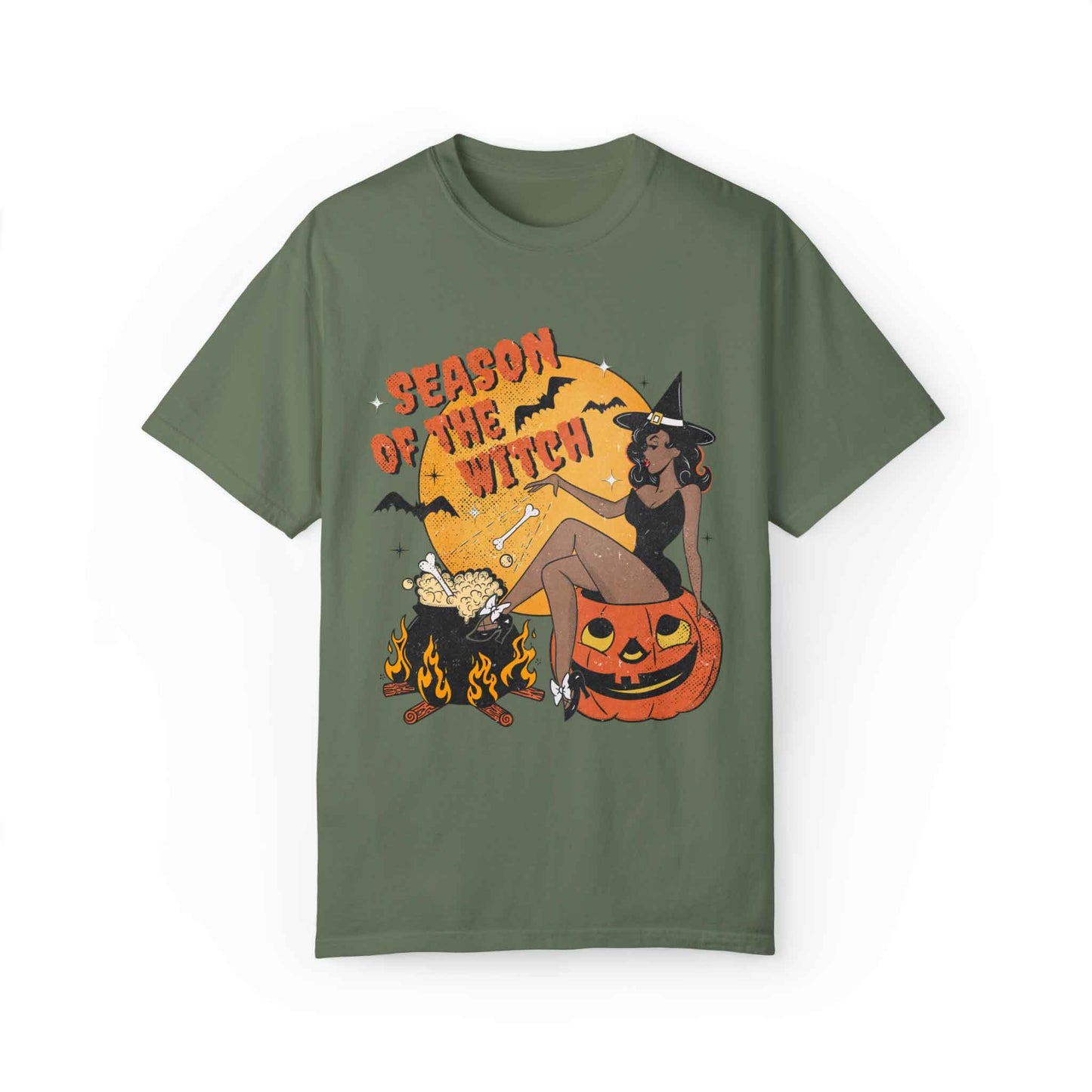 Season of the Witch Comfort Colors Halloween T-Shirt