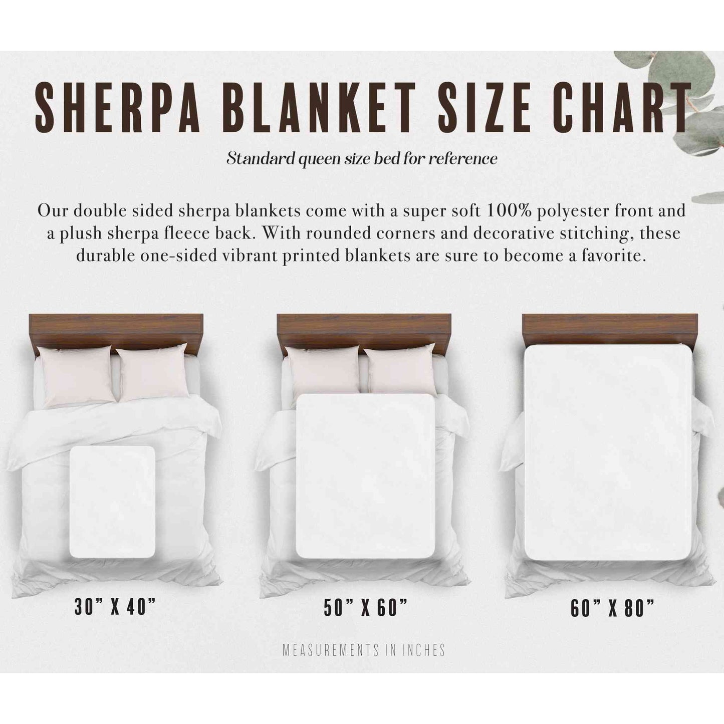 Floral Horror Movie Sherpa Blanket